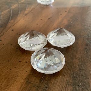 Clear diamond place card holders or picture holder